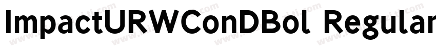 ImpactURWConDBol Regular字体转换